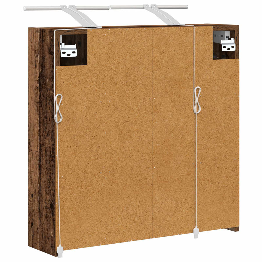 Badkamer spiegelkast Oudhout 63,5 x 16 x 62,5 cm Bewerkt hout