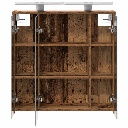 Badkamer spiegelkast Oudhout 63,5 x 16 x 62,5 cm Bewerkt hout