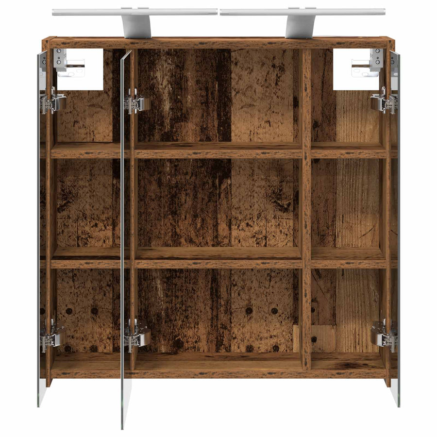 Badkamer spiegelkast Oudhout 63,5 x 16 x 62,5 cm Bewerkt hout