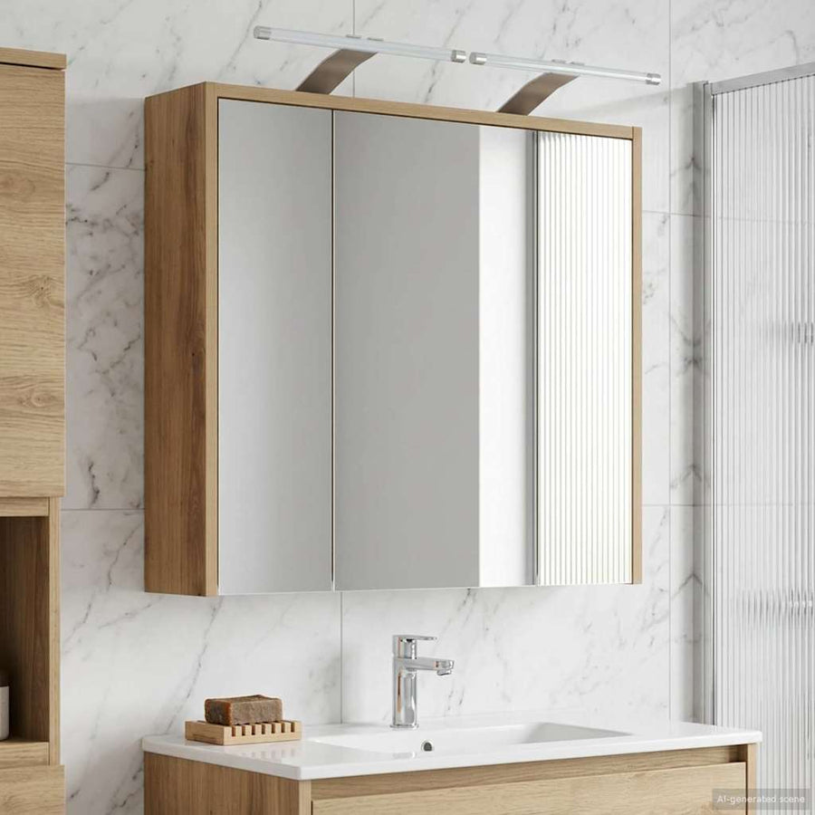 Badkamer spiegelkast Ambachtelijk eiken 63,5 x 16 x 62,5 cm