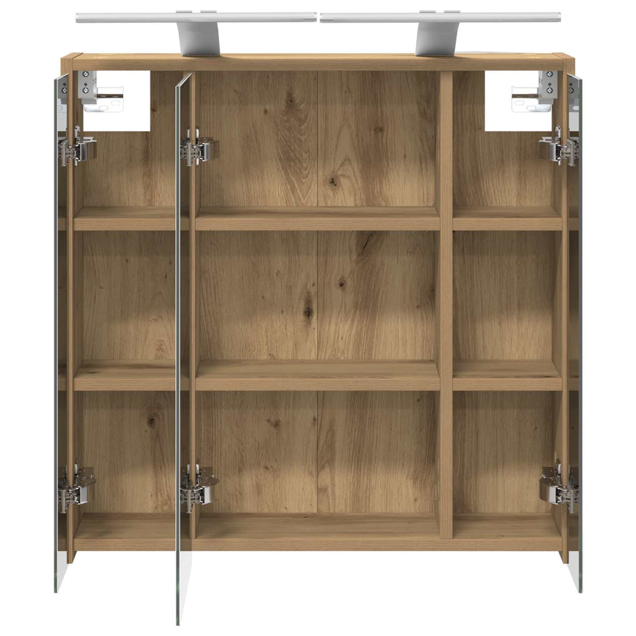Badkamer spiegelkast Ambachtelijk eiken 63,5 x 16 x 62,5 cm