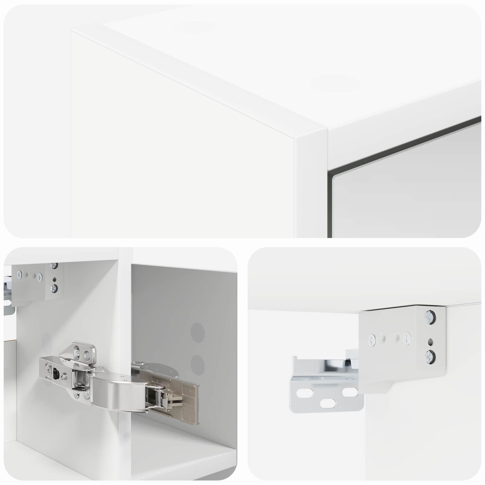 Badkamer spiegelkast voor Wit 73,5 x 16 x 62,5 cm Bewerkt hout