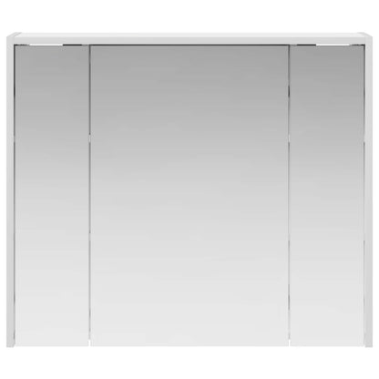 Badkamer spiegelkast voor Wit 73,5 x 16 x 62,5 cm Bewerkt hout