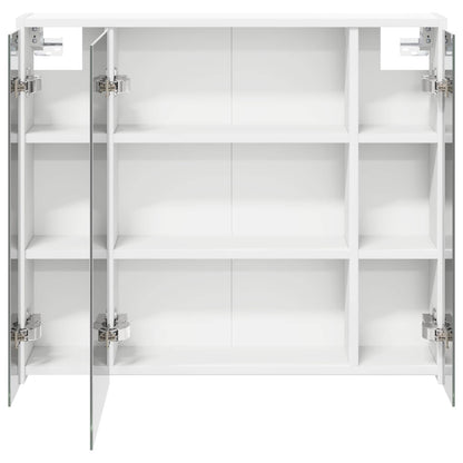 Badkamer spiegelkast voor Wit 73,5 x 16 x 62,5 cm Bewerkt hout