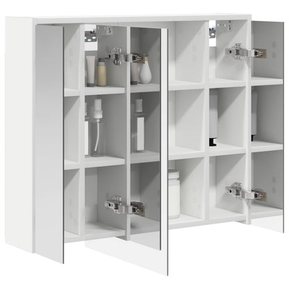 Badkamer spiegelkast voor Wit 73,5 x 16 x 62,5 cm Bewerkt hout