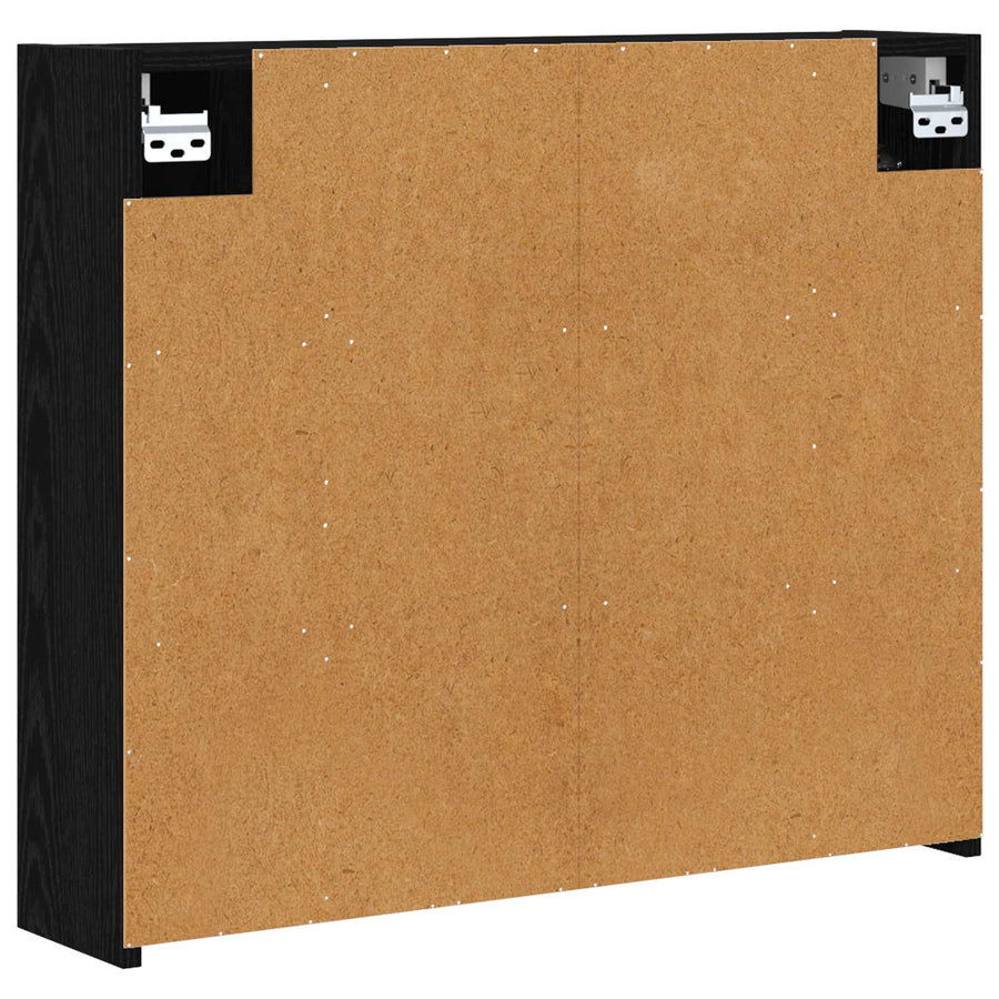 Badkamer spiegelkast Zwart Eiken 73,5 x 16 x 62,5 cm