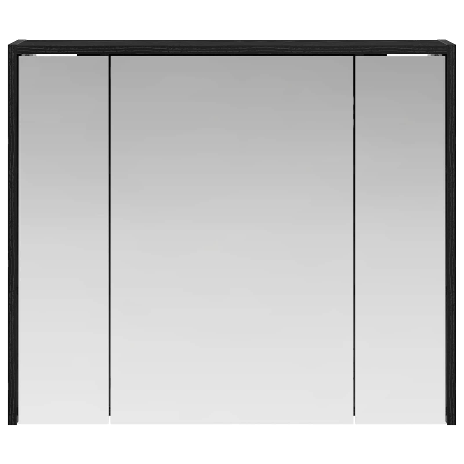 Badkamer spiegelkast Zwart Eiken 73,5 x 16 x 62,5 cm