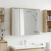 Badkamer spiegelkast 73,5x16x62,5 cm Sonoma eiken