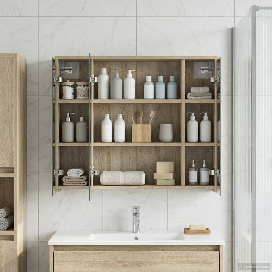 Badkamer spiegelkast Sonoma Eiken 73,5 x 16 x 62,5 cm