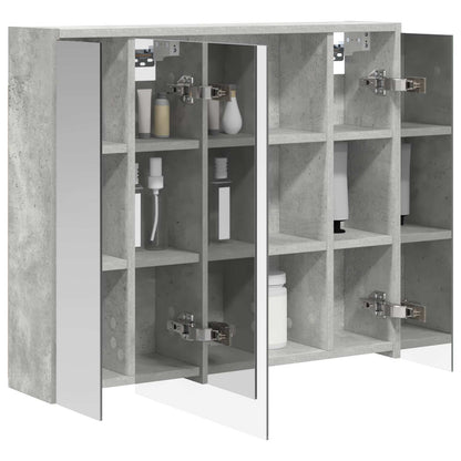 Badkamer spiegelkast Beton Grijs 73,5 x 16 x 62,5 cm