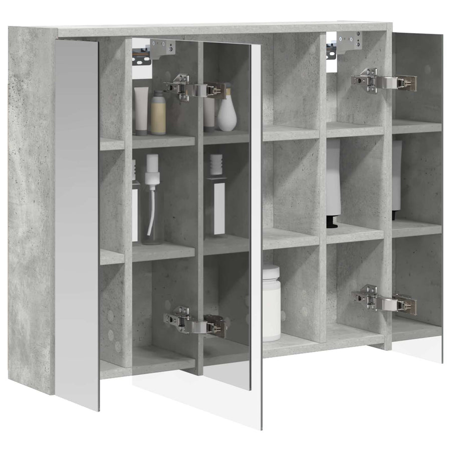 Badkamer spiegelkast Beton Grijs 73,5 x 16 x 62,5 cm