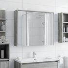 Bathroom Mirror Cabinet Gray Sonoma 73.5 x 16 x 62.5 cm