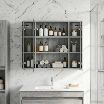 Badkamer spiegelkast Grijs Sonoma 73,5 x 16 x 62,5 cm