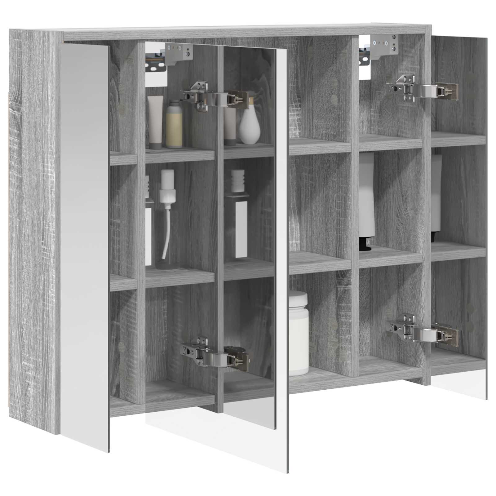 Badkamer spiegelkast Grijs Sonoma 73,5 x 16 x 62,5 cm