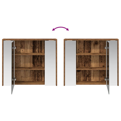 Badkamer spiegelkast Oudhout 73,5 x 16 x 62,5 cm Bewerkt hout