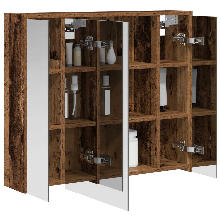 Badkamer spiegelkast Oudhout 73,5 x 16 x 62,5 cm Bewerkt hout