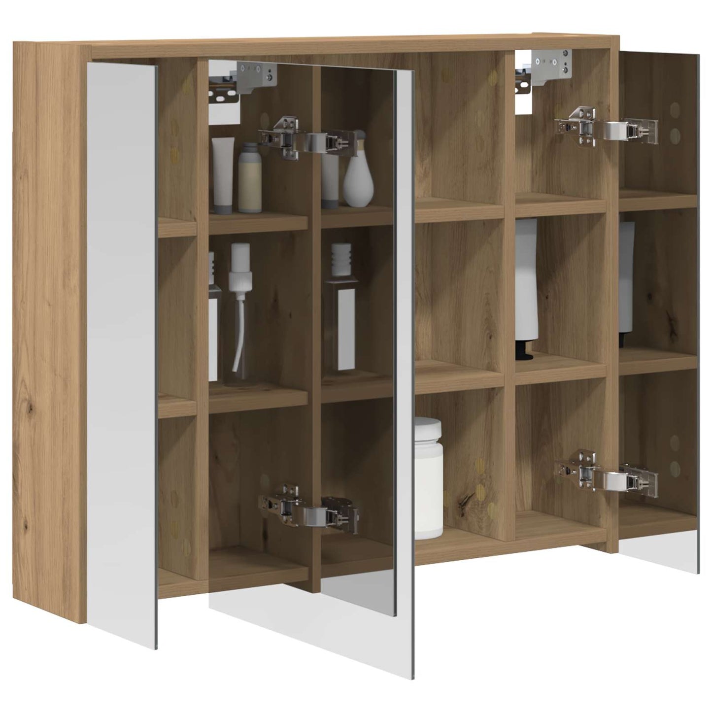 Badkamer spiegelkast Ambachtelijk eiken 73,5 x 16 x 62,5 cm