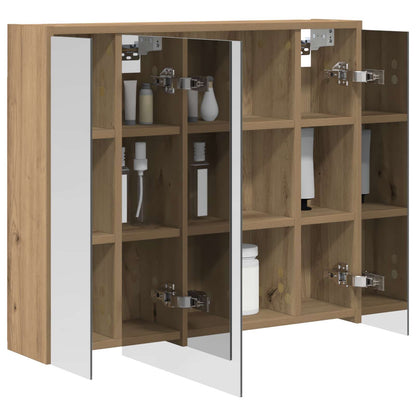 Badkamer spiegelkast Ambachtelijk eiken 73,5 x 16 x 62,5 cm