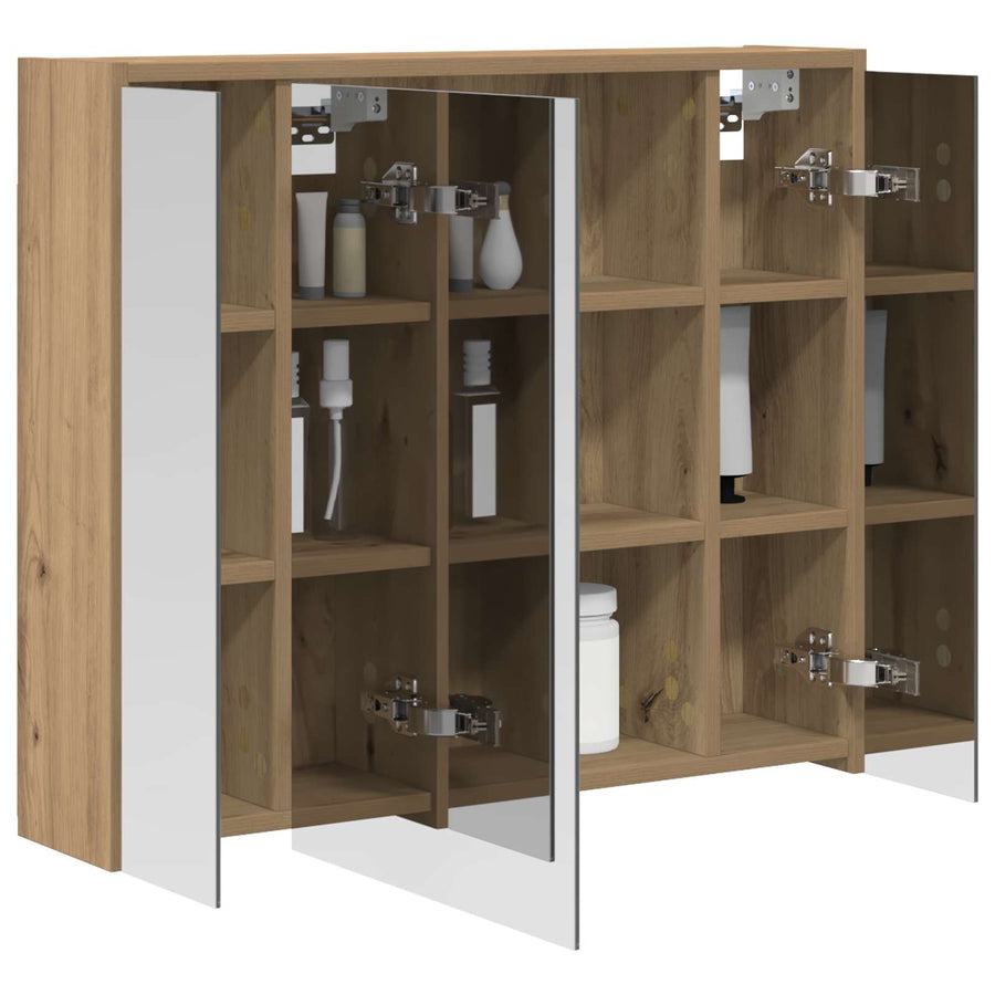 Badkamer spiegelkast Ambachtelijk eiken 73,5 x 16 x 62,5 cm