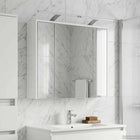 Badkamer spiegelkast 73,5x16x62,5 cm wit bewerkt hout