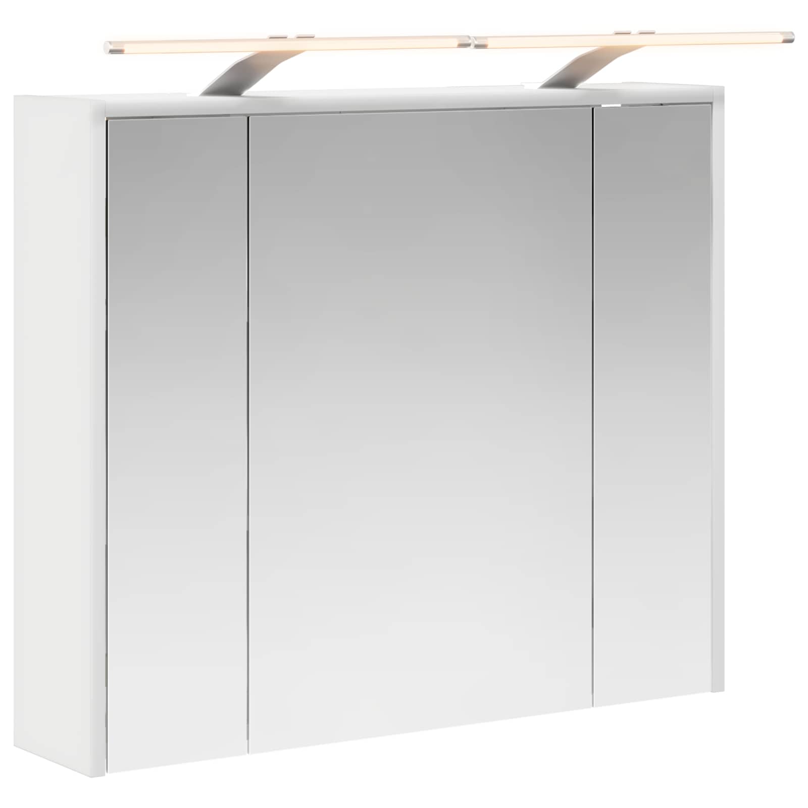 Badkamer spiegelkast voor Wit 73,5 x 16 x 62,5 cm Bewerkt hout