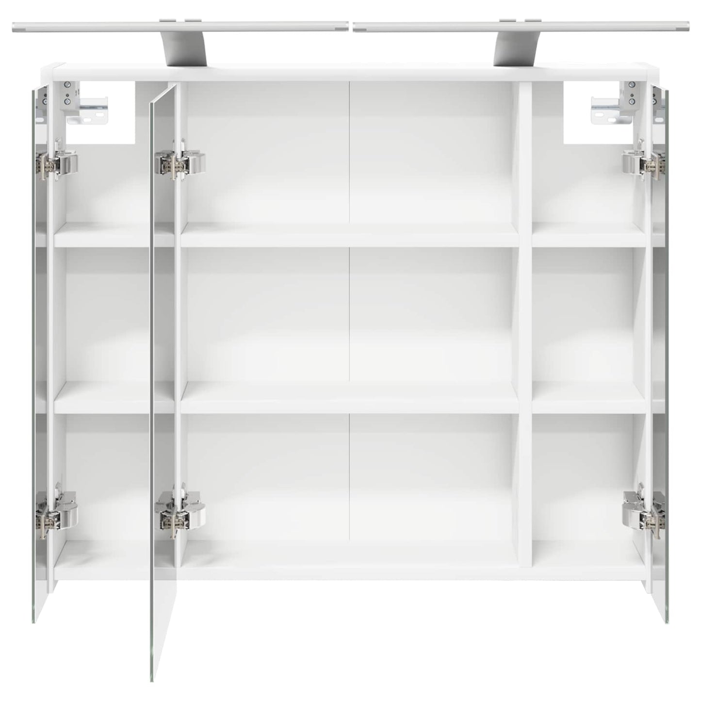 Badkamer spiegelkast voor Wit 73,5 x 16 x 62,5 cm Bewerkt hout