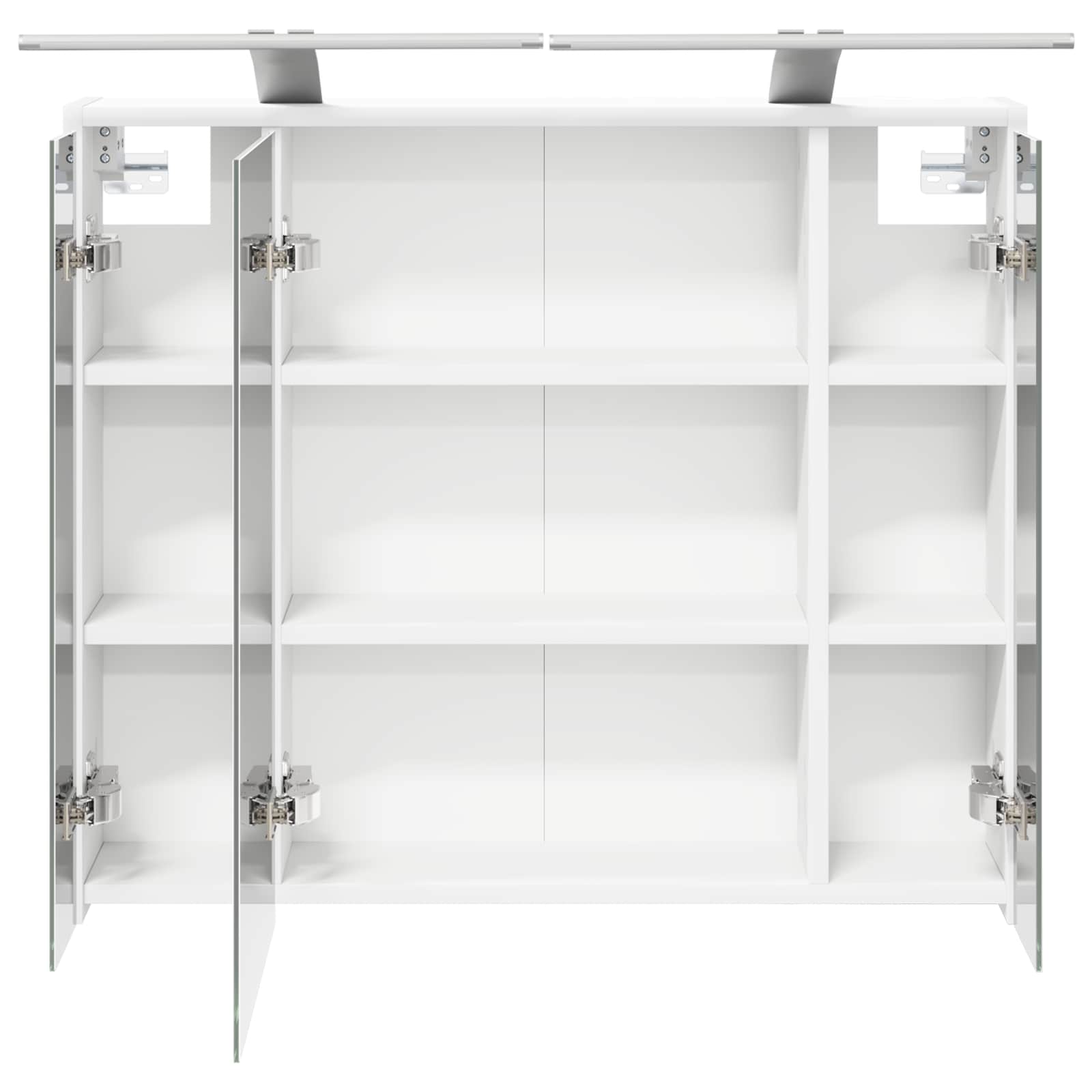 Badkamer spiegelkast voor Wit 73,5 x 16 x 62,5 cm Bewerkt hout