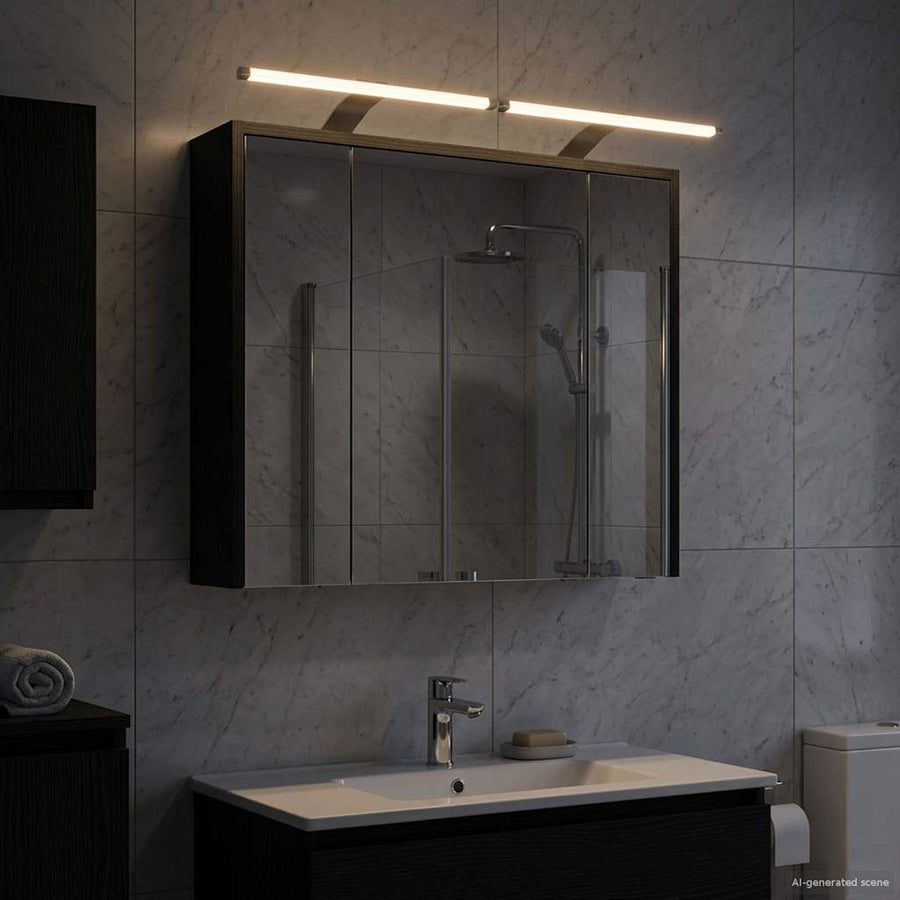 Badkamer spiegelkast Zwart Eiken 73,5 x 16 x 62,5 cm