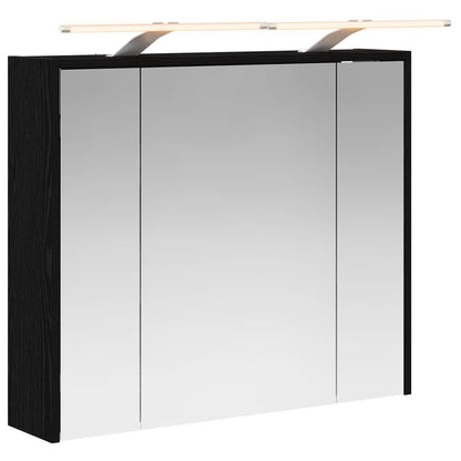 Badkamer spiegelkast Zwart Eiken 73,5 x 16 x 62,5 cm