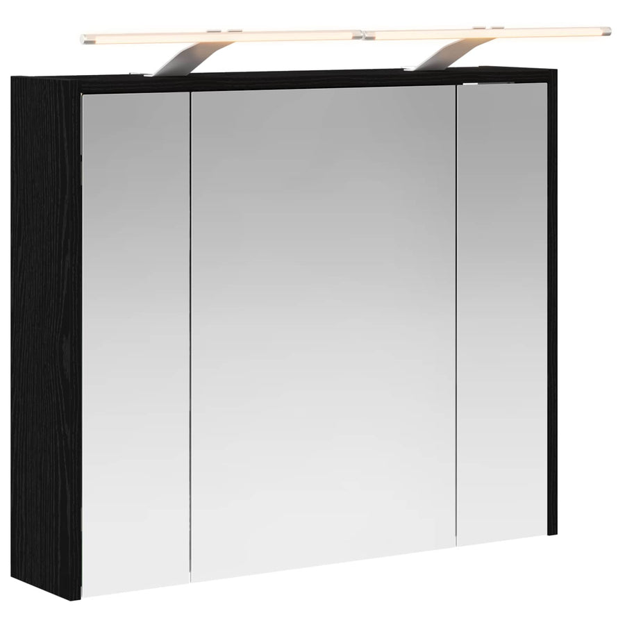 Badkamer spiegelkast Zwart Eiken 73,5 x 16 x 62,5 cm