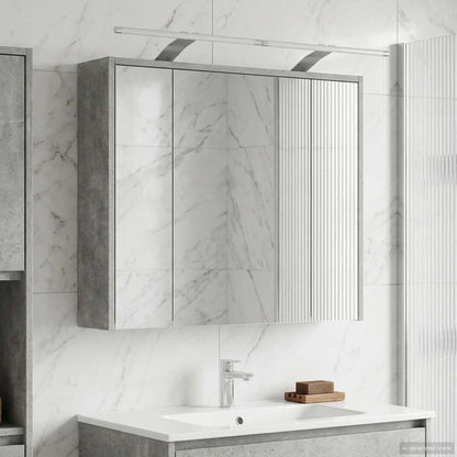 Badkamer spiegelkast Beton Grijs 73,5 x 16 x 62,5 cm