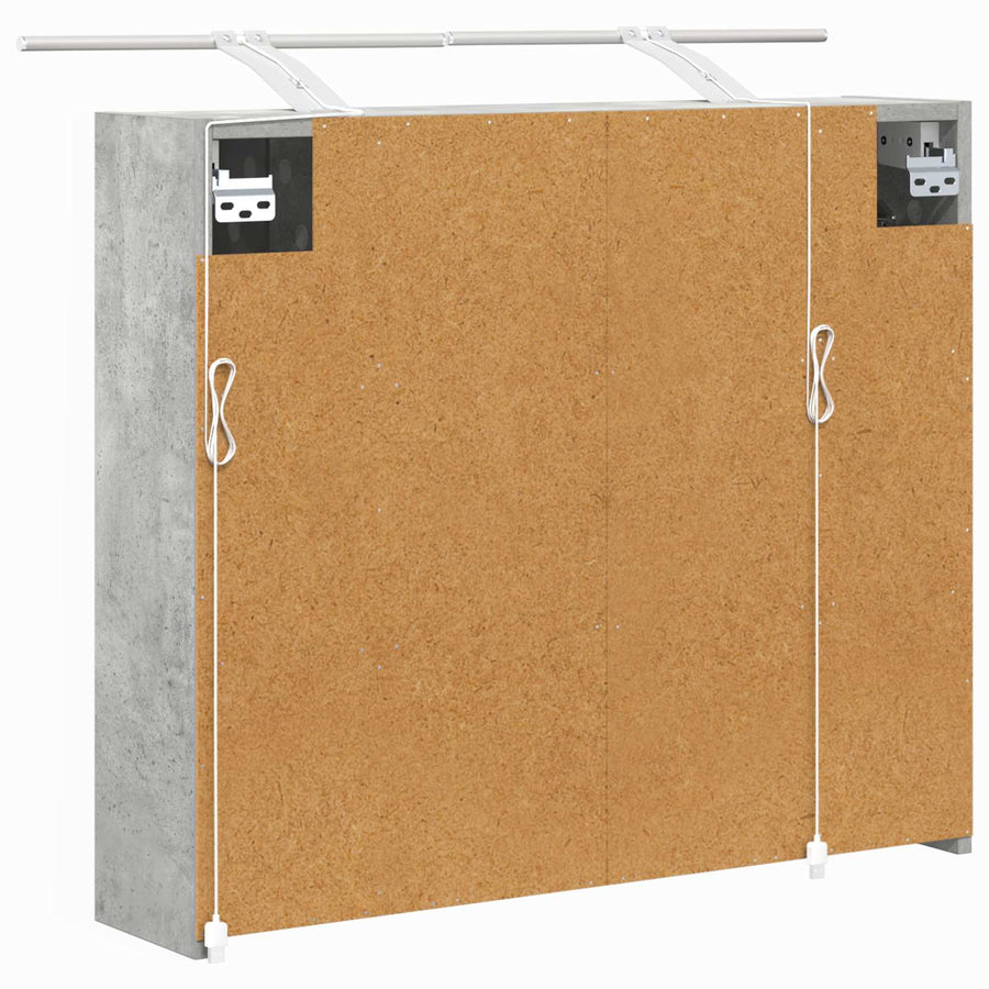 Badkamer spiegelkast Beton Grijs 73,5 x 16 x 62,5 cm