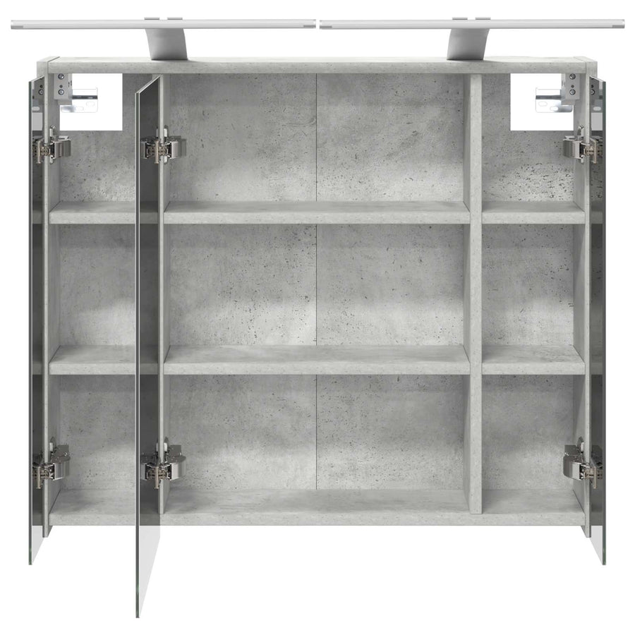 Badkamer spiegelkast Beton Grijs 73,5 x 16 x 62,5 cm