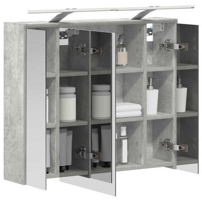 Badkamer spiegelkast Beton Grijs 73,5 x 16 x 62,5 cm