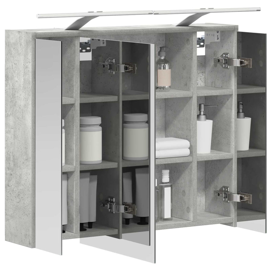 Badkamer spiegelkast Beton Grijs 73,5 x 16 x 62,5 cm