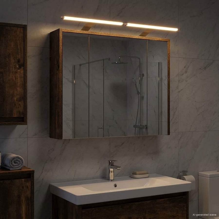 Badkamer spiegelkast Gerookt eiken 73,5 x 16 x 62,5 cm