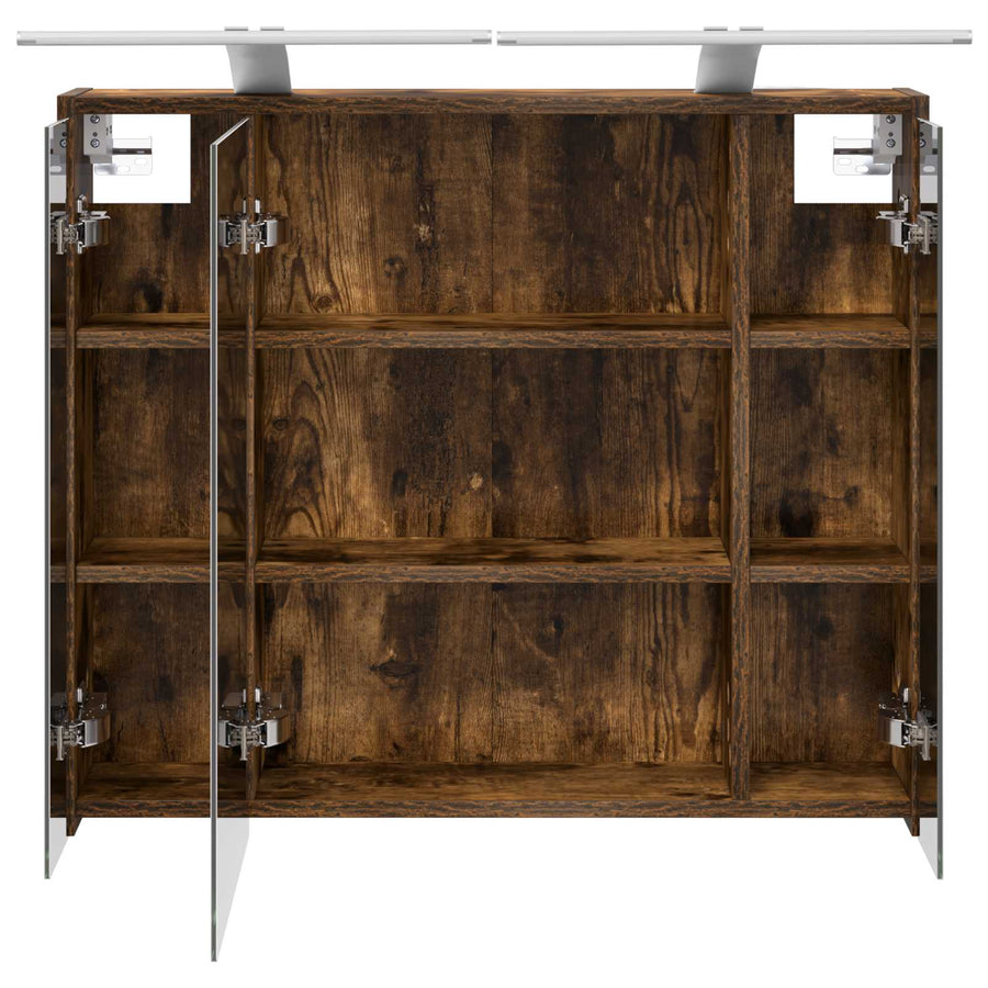 Badkamer spiegelkast Gerookt eiken 73,5 x 16 x 62,5 cm