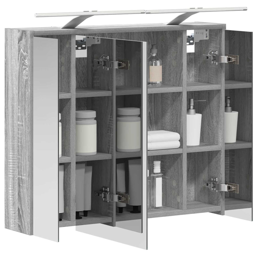 Badkamer spiegelkast Grijs Sonoma 73,5 x 16 x 62,5 cm