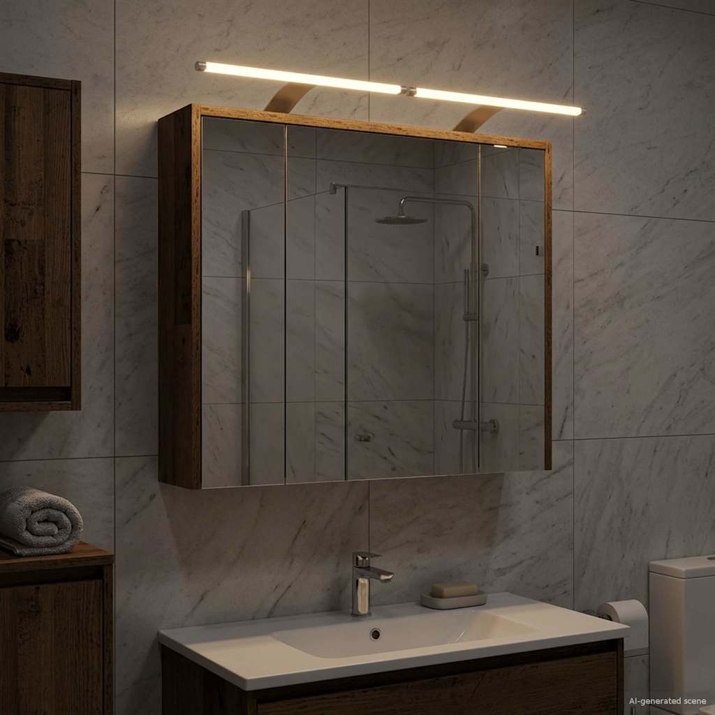 Badkamer spiegelkast Oudhout 73,5 x 16 x 62,5 cm Bewerkt hout