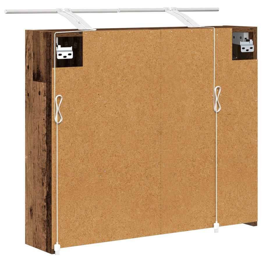 Badkamer spiegelkast Oudhout 73,5 x 16 x 62,5 cm Bewerkt hout
