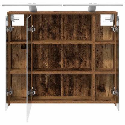 Badkamer spiegelkast Oudhout 73,5 x 16 x 62,5 cm Bewerkt hout