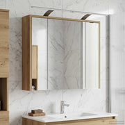 Badkamer spiegelkast ambachtelijk eiken 73,5x16x62,5 cm