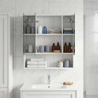 Bathroom Mirror Cabinet White 60 x 14.5 x 70 cm Engineered Wood