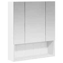 Badkamer spiegelkast Wit 60 x 14.5 x 70 cm Bewerkt hout