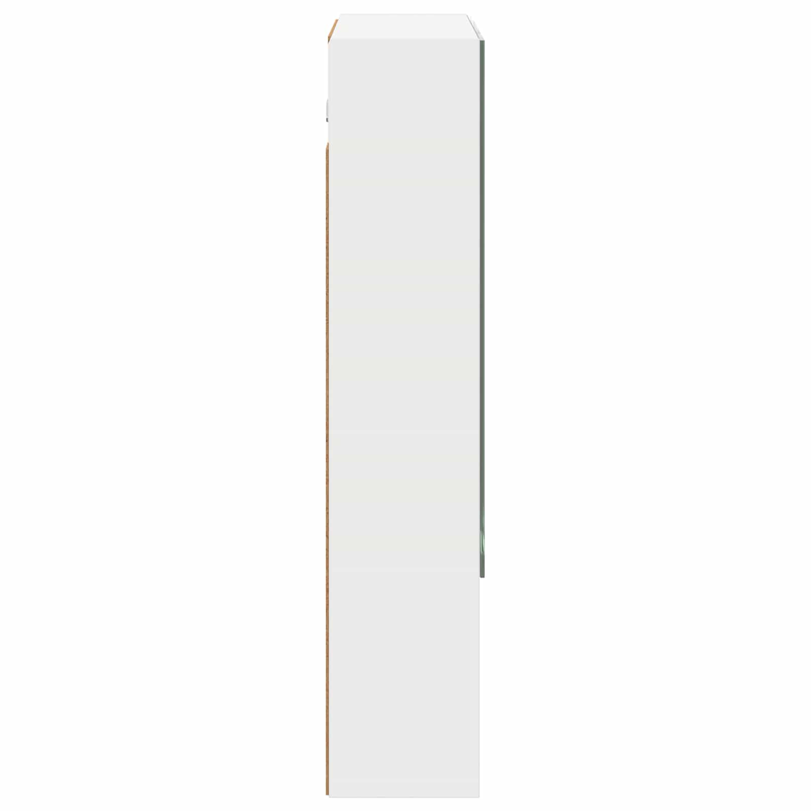 Badkamer spiegelkast Wit 60 x 14.5 x 70 cm Bewerkt hout