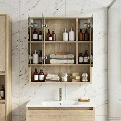Badkamer spiegelkast met plank Sonoma Eiken 60 x 14.5 x 70 cm