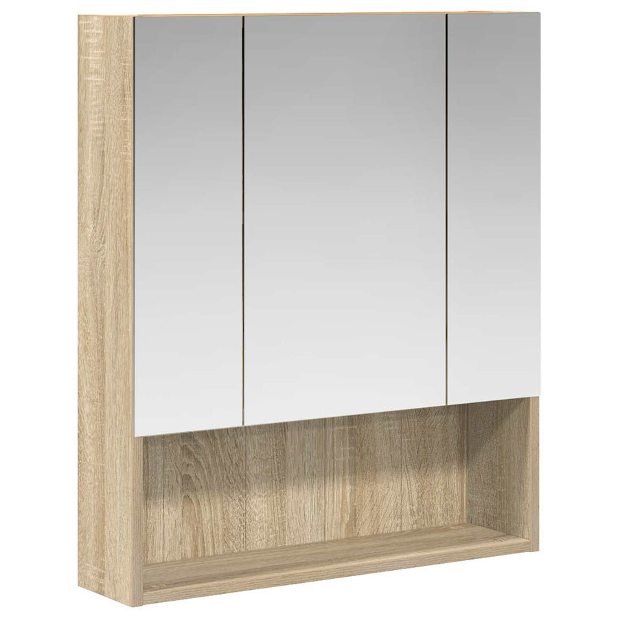 Badkamer spiegelkast met plank Sonoma Eiken 60 x 14.5 x 70 cm