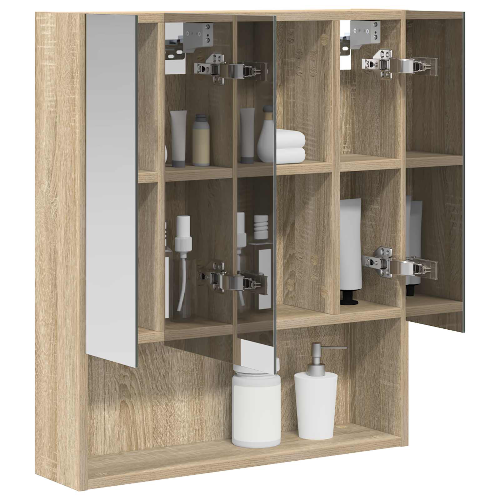 Badkamer spiegelkast met plank Sonoma Eiken 60 x 14.5 x 70 cm