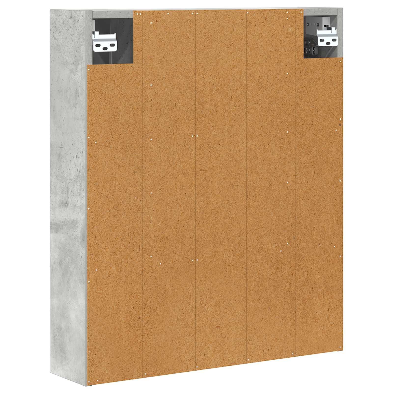 Badkamer spiegelkast Beton Grijs 60 x 14.5 x 70 cm Bewerkt hout