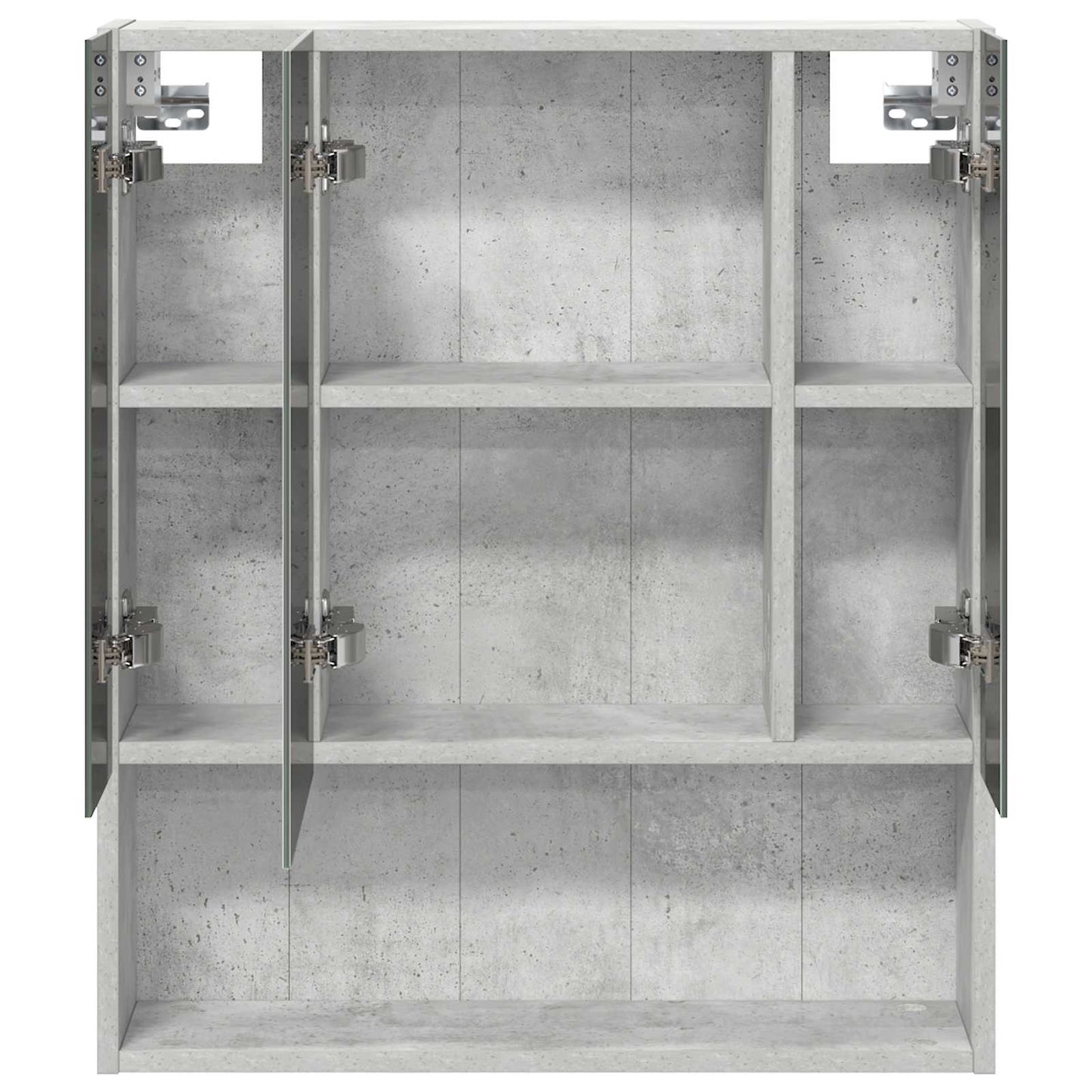 Badkamer spiegelkast Beton Grijs 60 x 14.5 x 70 cm Bewerkt hout